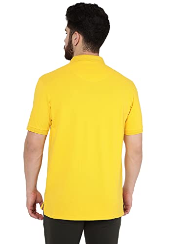 JadeBlue Yellow Cotton Polo Slim Fit Summer Style - Image 4