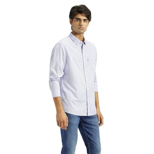 Levi's Men's Striped Slim Fit Shirt - Image 4