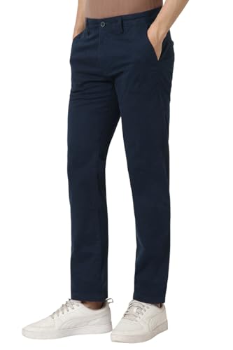Peter England Men's Mid Rise Super Skinny Casual Pants - Image 4