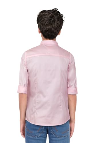 Allen Solly Boys Cotton Slim Fit Solid Shirt with Bow - Image 3