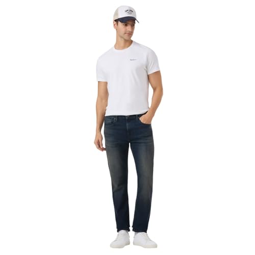 Pepe Jeans Men's Straight Fit Mid Rise Stretchable Jeans - Image 4