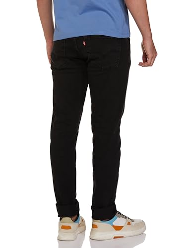 Levi's Men's 512 Mid Rise Fitted Jeans Black - Image 3