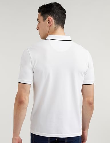 Peter England Men's Solid Regular Fit Polo Cotton Rich - Image 4