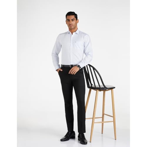 Allen Solly Men's Cotton Classic Fit Checkered Formal Shirt - Image 5