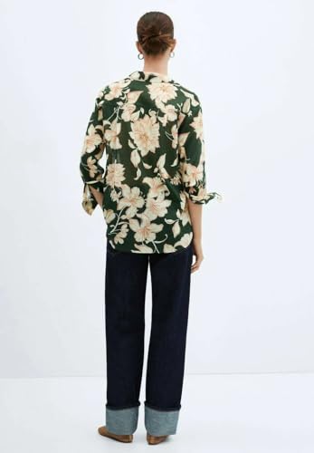 Leriya Fashion Women's Rayon Oversized Fit Crop Top Korean Style Long Sleeve Oversized Button Down | - Authentic Leriya Clothing | UrbanThreads - Image 4