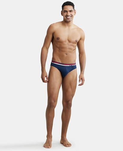 Jockey Men's Super Combed Cotton Solid Brief Ultrasoft Waistband - Image 5