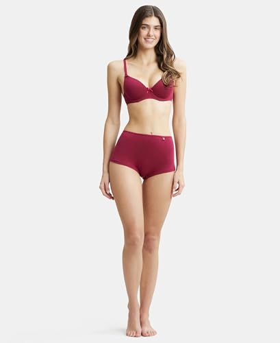 Jockey Women's High Coverage Cotton Elastane Mid Waist Boy Shorts - Image 5