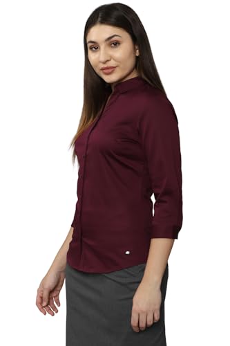 Allen Solly Women's 100% Polyester Regular Fit Shirt - Image 3