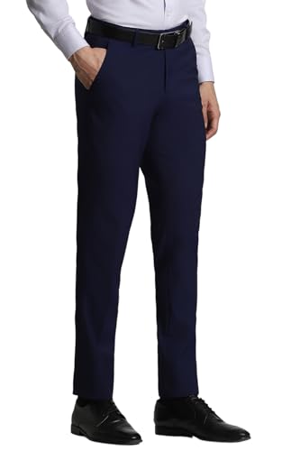Peter England Men's Regular Fit Mid Rise Pants - Image 4