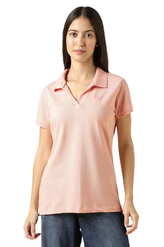 Allen Solly Women Cotton Classic Fit Solid Polo - Image 2