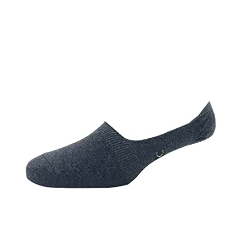 Allen Solly Men's Cotton No Show Socks Pack of 3 Light Grey Denim Charcoal - Image 5