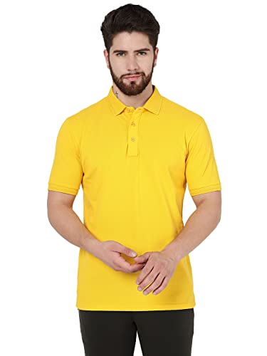 JadeBlue Yellow Cotton Polo Slim Fit Summer Style - Image 2