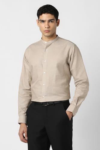 Van Heusen Men Cotton Solid Regular Fit Shirt - Authentic Van Clothing | UrbanThreads - Image 4