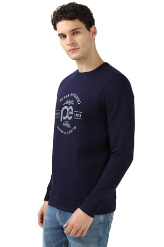 Peter England Men's Cotton Blend Round Neck Sweatshirt - Image 3