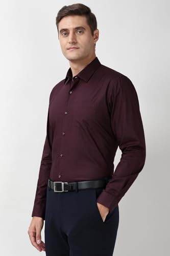 Peter England Men's Micro Print Formal Shirt 100% Cotton Full Sleeves Regular Fit - Image 3