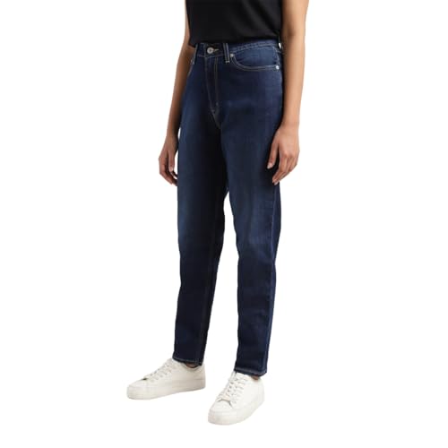 Levi's Women's Mom Loose Tapered Fit High Rise Blue Jeans - Image 5