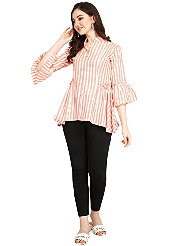 Leriya Fashion Women's Rayon Sparkle Lining Tops Shimmer Glitter Loose Collor Long Butterfly Sleeve - Authentic Leriya Clothing | UrbanThreads - Image 5