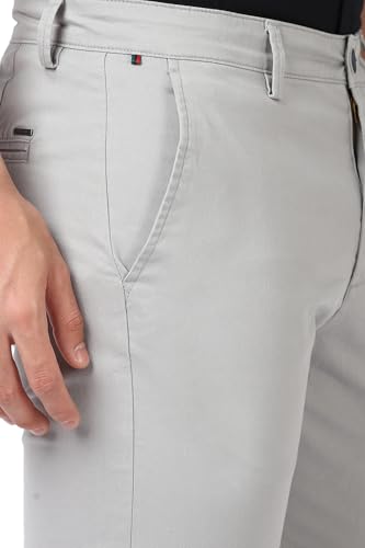 Peter England Men's Slim Fit Mid Rise Casual Trouser Chinos - Image 5