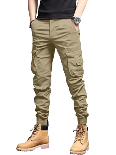 Leriya Fashion Men's Cargo Pants with Pockets | Cotton Joggers for Man | 6 Pocket Jeans Pant | Casua - Authentic Leriya Clothing | UrbanThreads - Image 2