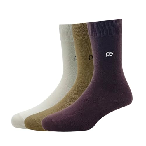 Peter England Khaki Brown Cotton Socks 3 Pack - Image 2