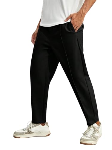 Leriya Fashion Men’s Mid-Rise Plain Trousers – Regular Fit Cotton Blend Casual Pants for Office, Gym - Authentic Leriya Clothing | UrbanThreads - Image 2