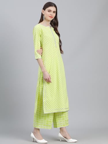 Libas Printed Cotton Kurta Palazzo Set | UrbanThreads.in - Image 5