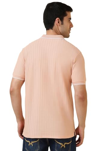 Allen Solly Men Polycotton Regular Fit Herringbone Polo - Image 4