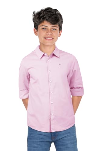 Allen Solly Junior Beige Cotton Shirt Boys - Image 2