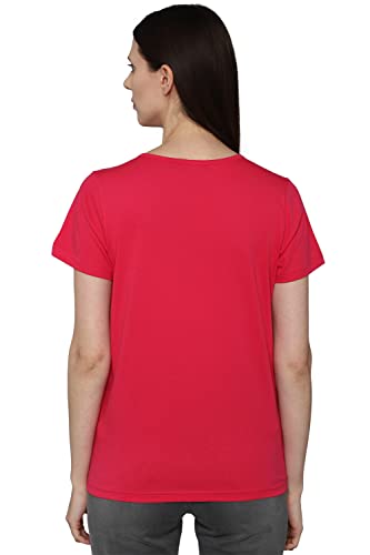 Allen Solly Women Cotton Solid Regular Fit T-Shirt - Image 5