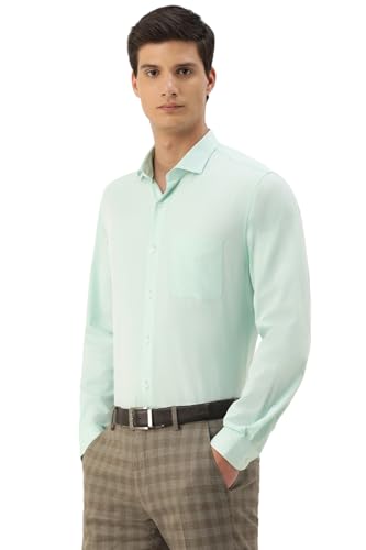 Peter England Men's Slim Fit Full Sleeve Shirt Cotton Rich - Image 3