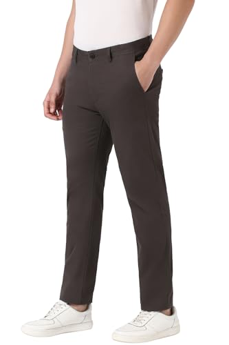 Peter England Men's Slim Fit Mid Rise Pants - Image 3