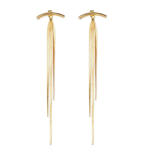 UrbanThreads Gold Tassel Earrings - Image 2