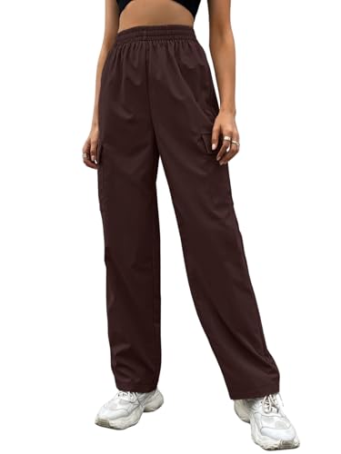 Leriya Fashion Women’s Parachute Cargo Pants – High Waist Flared Korean Trousers with Pockets | Tren - Authentic Leriya Clothing | UrbanThreads - Image 2