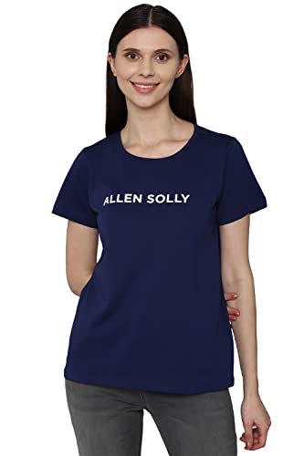 Allen Solly Women Cotton Solid Regular Fit T-Shirt - Image 4