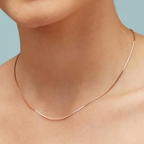 ZAVYA 925 Sterling Silver Rose Gold Plated Chain for Women - Image 4