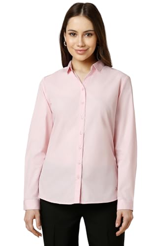 Allen Solly Women's Cotton Solid Classic Fit Shirt - Image 2