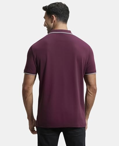 Jockey Men's Solid Half Sleeve Polo T-Shirt M - Image 5