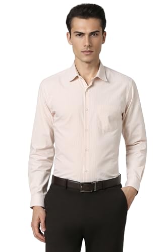 Peter England Men's Slim Fit Full Sleeve Pin-Striped Shirt - Image 2