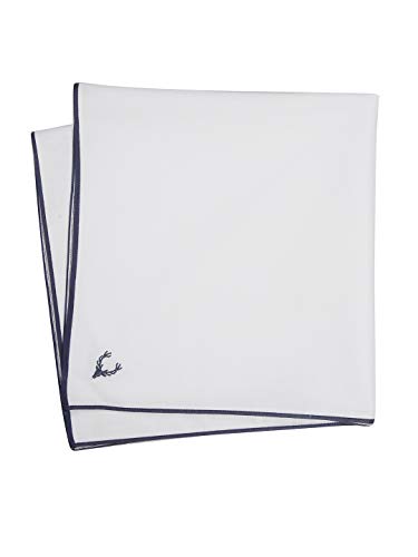Allen Solly White Handkerchiefs 6 Pack Colored Border - Image 3