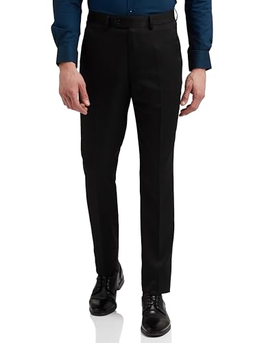 Peter England Men's Slim Fit Mid Rise Pants - Image 2