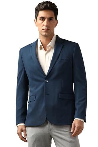 Peter England Men's Neo Slim Knit Textured Blazer - Image 2