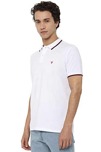 Allen Solly Men Cotton Solid Regular Fit Polo - Image 4