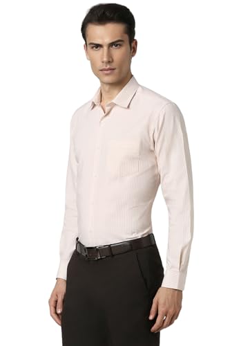 Peter England Men's Slim Fit Full Sleeve Pin-Striped Shirt - Image 4