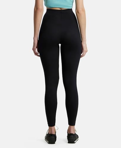 Jockey Women's High Rise Leggings Combed Cotton Elastane - Image 5