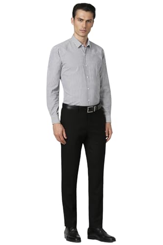 Peter England Men's Regular Fit Full Sleeve Striped Shirt - Image 5