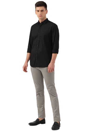 Peter England Men Cotton Printed Slim Fit Shirt - Image 4