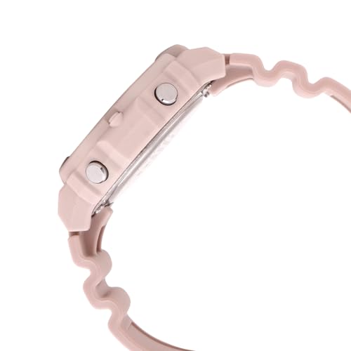 Casio Pink Digital Watch Beige Band Step Tracking - Image 3
