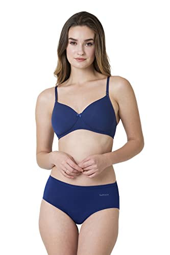 Van Heusen Women Cotton Wireless Padded Bra - Full Coverage, Anti Bacterial, Breathable Perforated C - Authentic Van Fashion | UrbanThreads