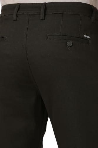 Peter England Men's Mid Rise Slim Casual Pants - Image 5