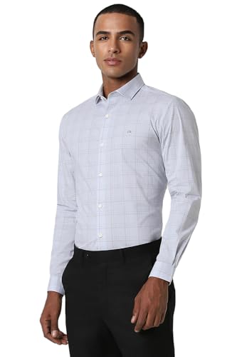 Peter England Men's Stretchable Checkered Shirt - Image 4